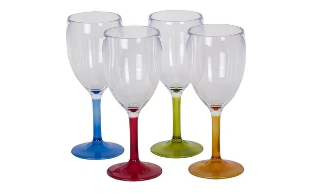Set Di 4 Bicchieri Da Vino Colorati 1 Set Di 4 Bicchieri Da Vino Colorati