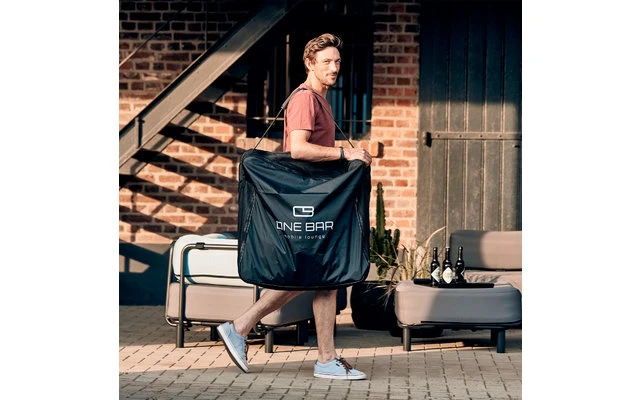 One Bar Element 3 Sgabello Gonfiabile Nero 3 One Bar Element 3 Sgabello Gonfiabile Nero - immagine 3