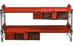 Disc-O-Bed Kid-O-Bunk Letto A Castello Per Bambini Da Campeggio Incl. Tasche Laterali Rosso / Argento -Berger 378506 2375672