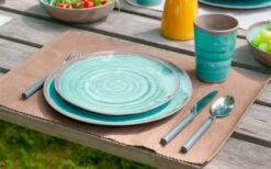 Bo-Camp Melamine Mug Set 4 Pezzi Grigio / Marrone