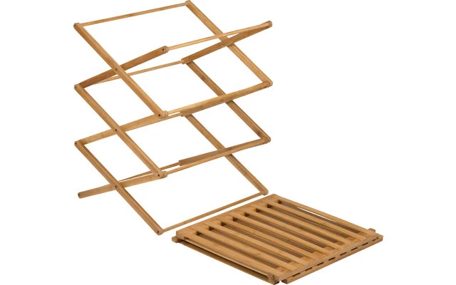 Bo-Camp Urban Outdoor Fitzroy Bamboo Armadio Pieghevole 4 Scomparti 2 Bo-Camp Urban Outdoor Fitzroy Bamboo Armadio Pieghevole 4 Scomparti - immagine 2