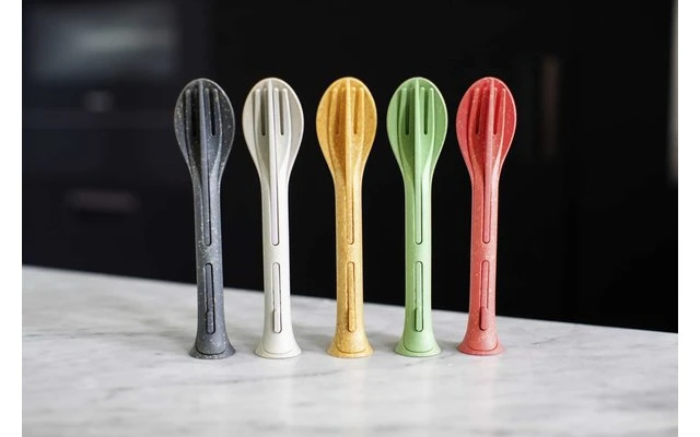 Koziol Klikk Pocket Posate Set 3 Pezzi Natura Corallo 3 Koziol Klikk Pocket Posate Set 3 Pezzi Natura Corallo - immagine 3