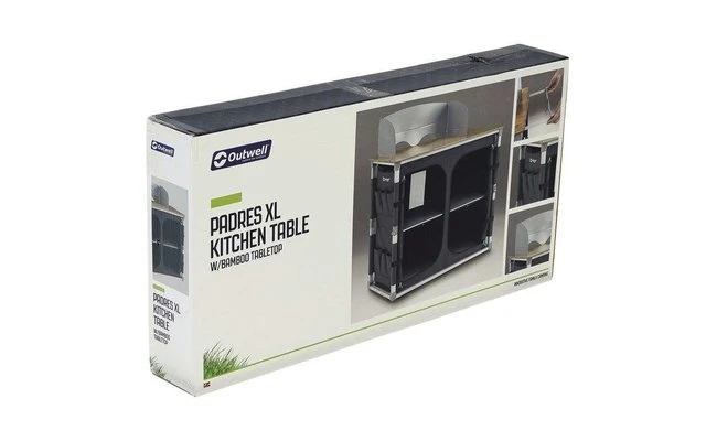 Tavolo Da Cucina Outwell Padres XL Con Piano In Bambù 3 Tavolo Da Cucina Outwell Padres XL Con Piano In Bambù - immagine 3