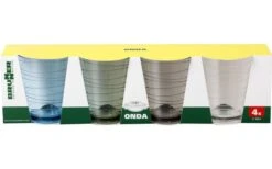 Brunner Onda Drinking Glass Set 4 Pezzi