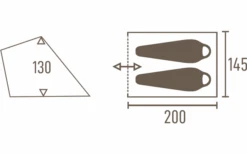 Tambu Yano Tenda Da Tetto Per 2 Persone Marrone