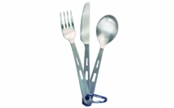 Optimus Titanium Cutlery Set 3 Pezzi Argento