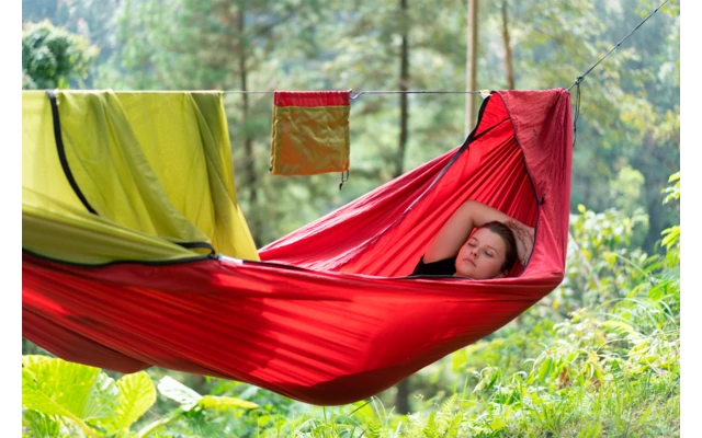 TICKET TO THE MOON Amaca Original Pro Ticket To Ther Moon 325 X 200 Cm Verde Militare 5 TICKET TO THE MOON Amaca Original Pro Ticket To Ther Moon 325 X 200 Cm Verde Militare - immagine 5