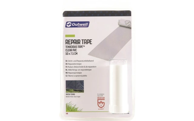 Nastro Per Riparazione Tubi Aria Outwell 7,6 X 50 Cm Trasparente 1 Nastro Per Riparazione Tubi Aria Outwell 7,6 X 50 Cm Trasparente