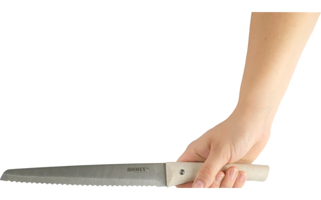 Homeys Vitt Coltello Da Pane 33 Cm Beige/argento 1 Homeys Vitt Coltello Da Pane 33 Cm Beige/argento