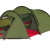 High Peak Falcon 4 LW Tenda A Tunnel Leggera Per 4 Persone Con Pali In Alluminio Oliva/rosso