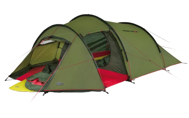 High Peak Falcon 4 LW Tenda A Tunnel Leggera Per 4 Persone Con Pali In Alluminio Oliva/rosso 1 High Peak Falcon 4 LW Tenda A Tunnel Leggera Per 4 Persone Con Pali In Alluminio Oliva/rosso