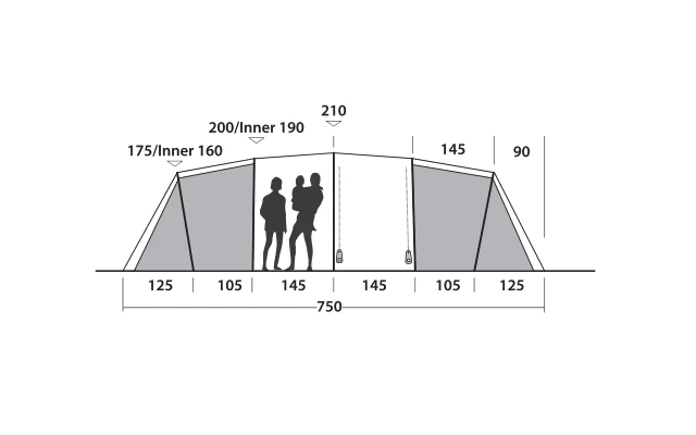 Tenda A Tunnel Easy Camp Huntsville Twin 800 Per 8 Persone 6 Tenda A Tunnel Easy Camp Huntsville Twin 800 Per 8 Persone - immagine 6