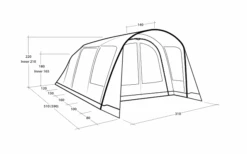 Tenda A Tunnel Gonfiabile Outwell Hayward Lake 4ATC 4 Persone 11 Tenda A Tunnel Gonfiabile Outwell Hayward Lake 4ATC 4 Persone -Berger 789701 5206559
