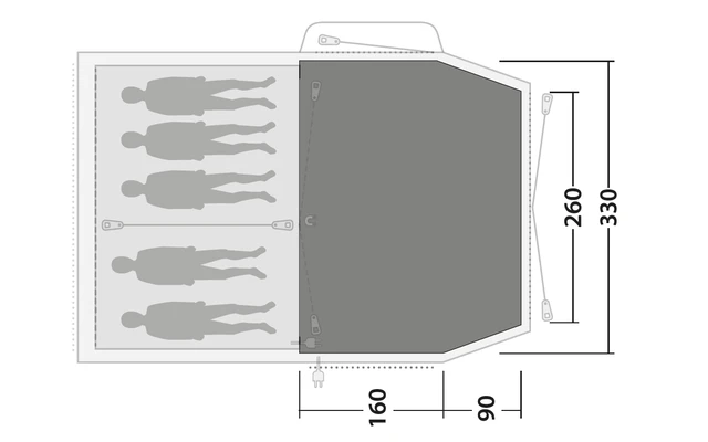 Outwell Tent Rug Flat Woven Carpet Nevada 5P 2 Outwell Tent Rug Flat Woven Carpet Nevada 5P - immagine 2