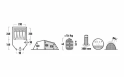 Tenda High Peak Goshawk 4 Tunnel 11 Tenda High Peak Goshawk 4 Tunnel -Berger 803042 5244845