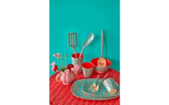 Rice Melamine Plate Rectangular Two-coloured Shrimp 30 X 22 Cm